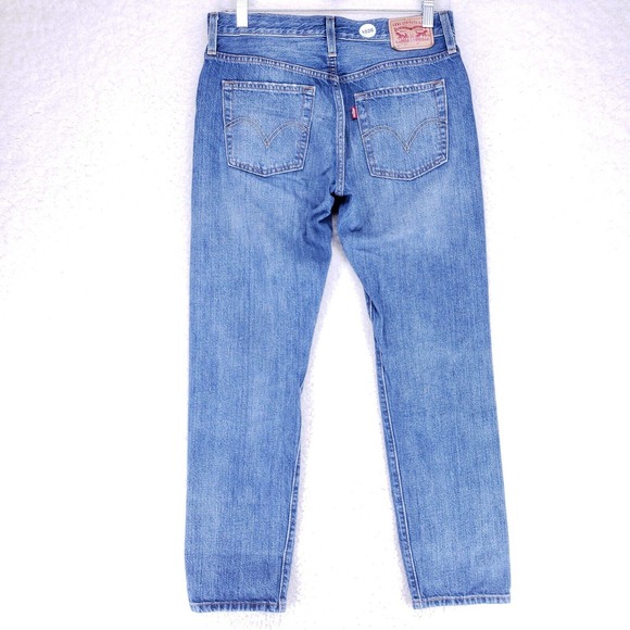 Levi Strauss 501 Distressed Button Fly Jeans Women Size 26 Mid Rise Denim Pants - Picture 6 of 11